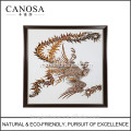 CANOSA Golden paua vỏ tay engarving phoenix tường hình ảnh
